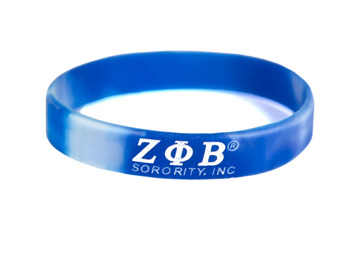 Tie-Dye Silicone Wristband - Zeta Phi Beta Profyle District