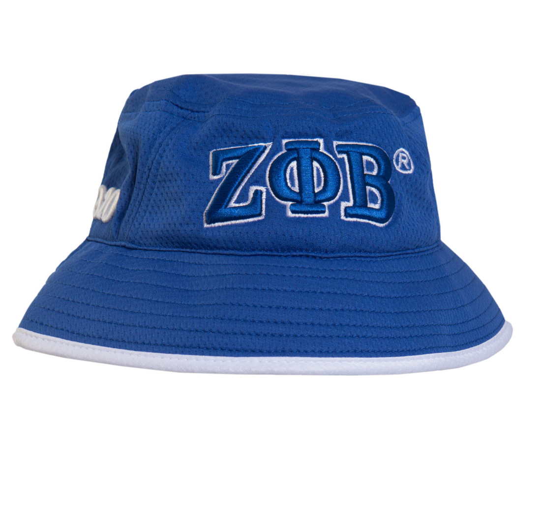Novelty Buckey Hat - Zeta Phi Beta (Blue) Hats Profyle District Blue One size