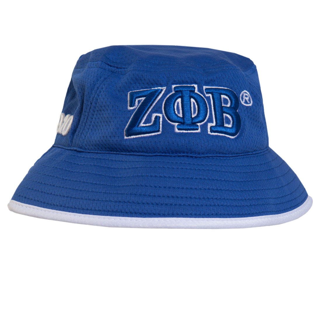 Novelty Buckey Hat - Zeta Phi Beta (Blue) Hats Profyle District Blue One size