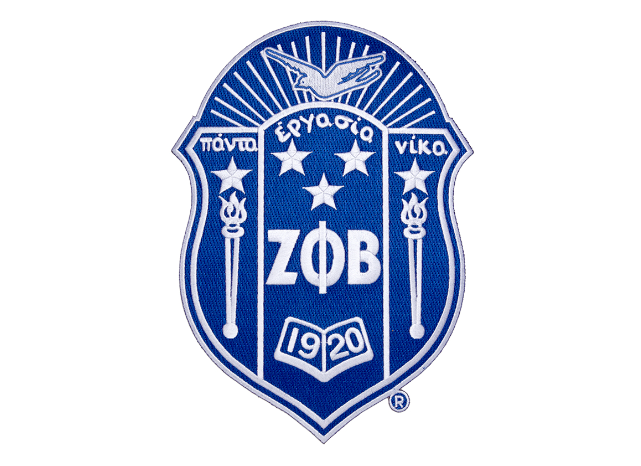 5 inch Crest - Zeta Phi Beta (Blue) Profyle District Crest