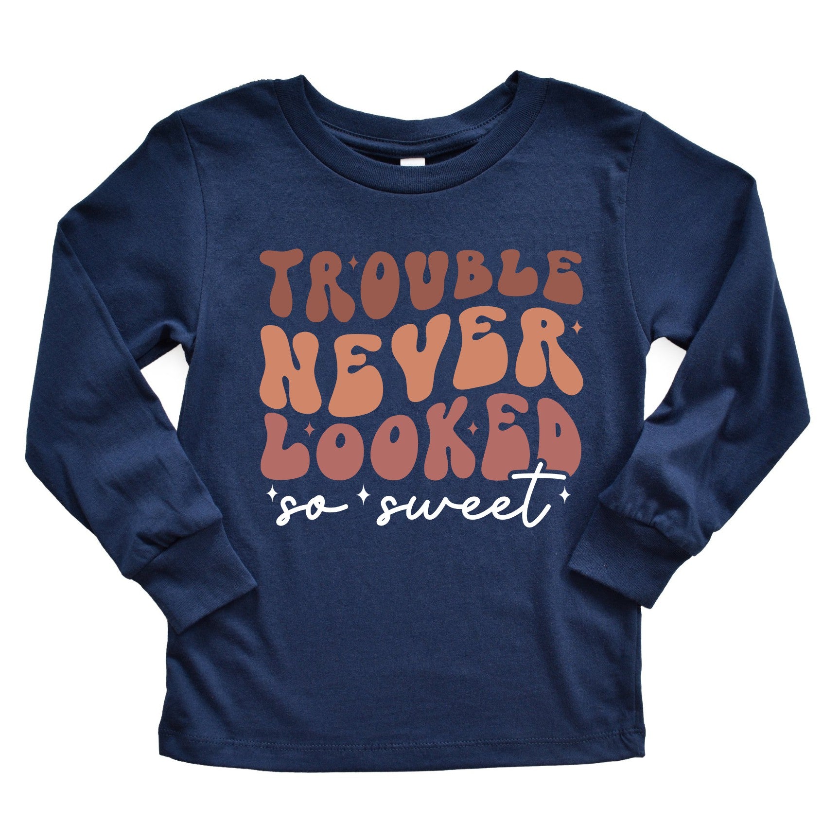 Trouble Never Looked So Sweet (Toddler) Youth T-Shirts Profyle District 2T Navy