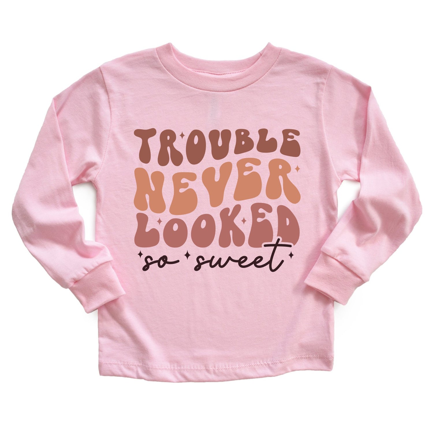 Trouble Never Looked So Sweet (Toddler) Youth T-Shirts Profyle District 2T Pink
