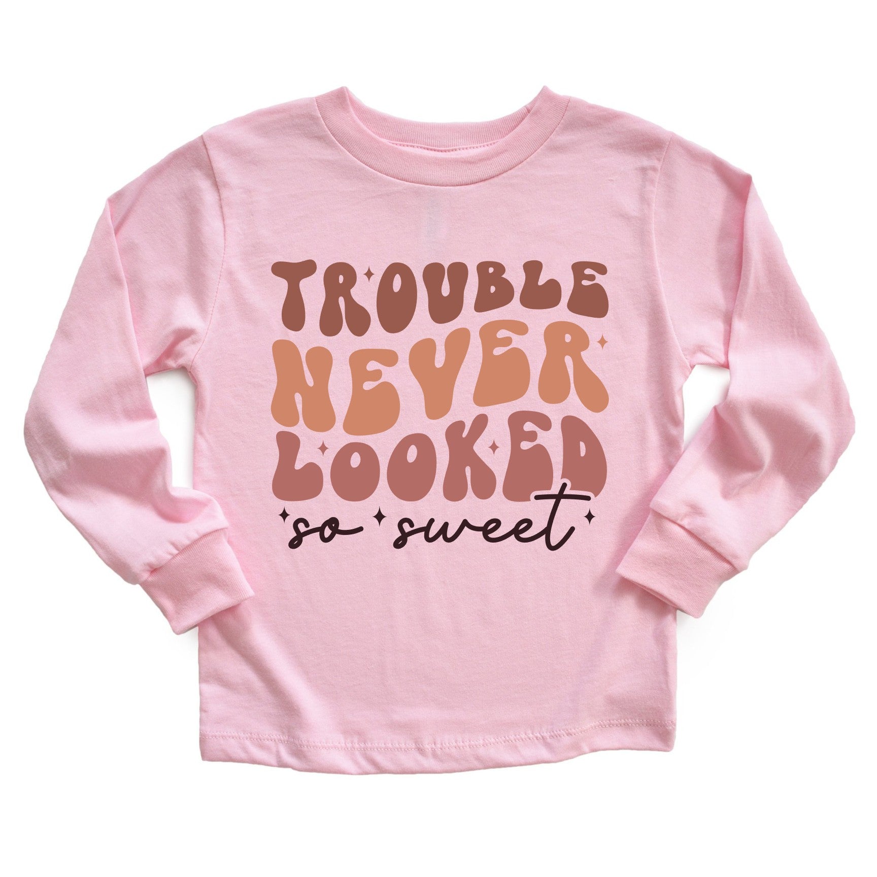 Trouble Never Looked So Sweet (Toddler) Youth T-Shirts Profyle District 2T Pink