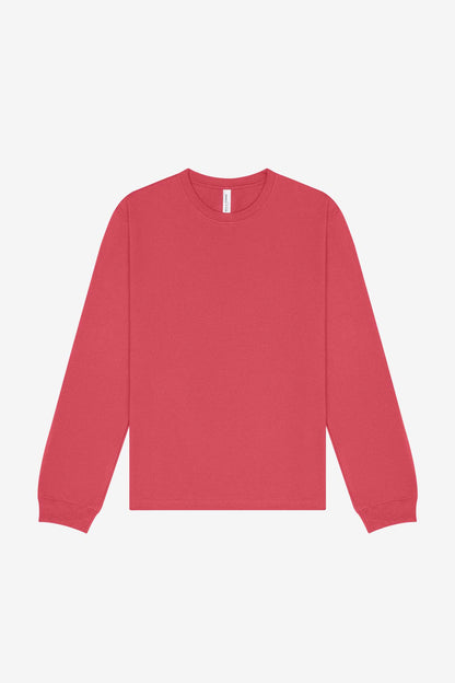 Customizable Unisex 7.5 oz Heavyweight Long Sleeve Tee T-Shirts Bella Canvas XS Vintage Red