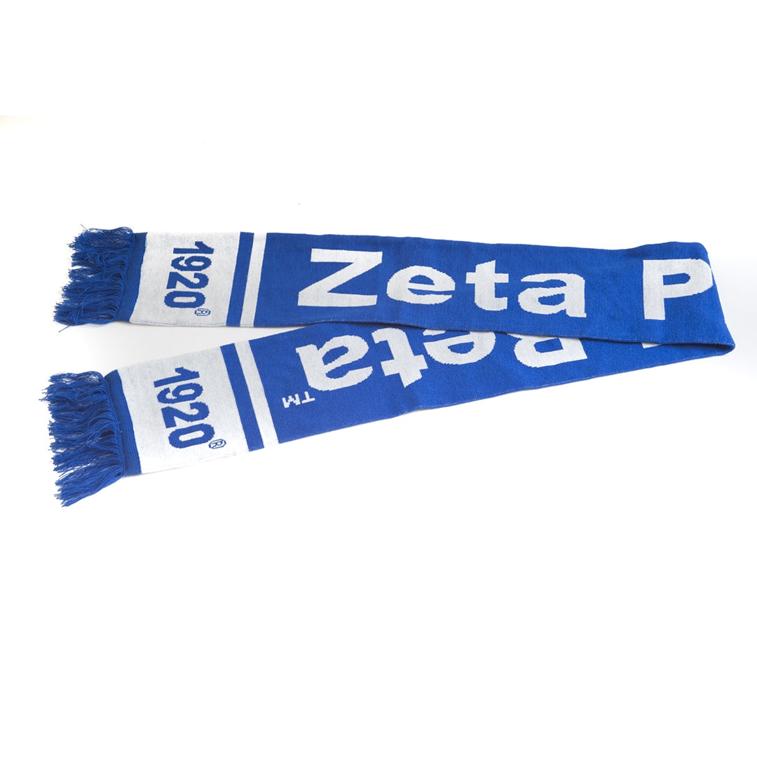 Knit Scarf - Zeta Phi Beta (Blue) Outerwear Accessories Profyle District Blue Regular