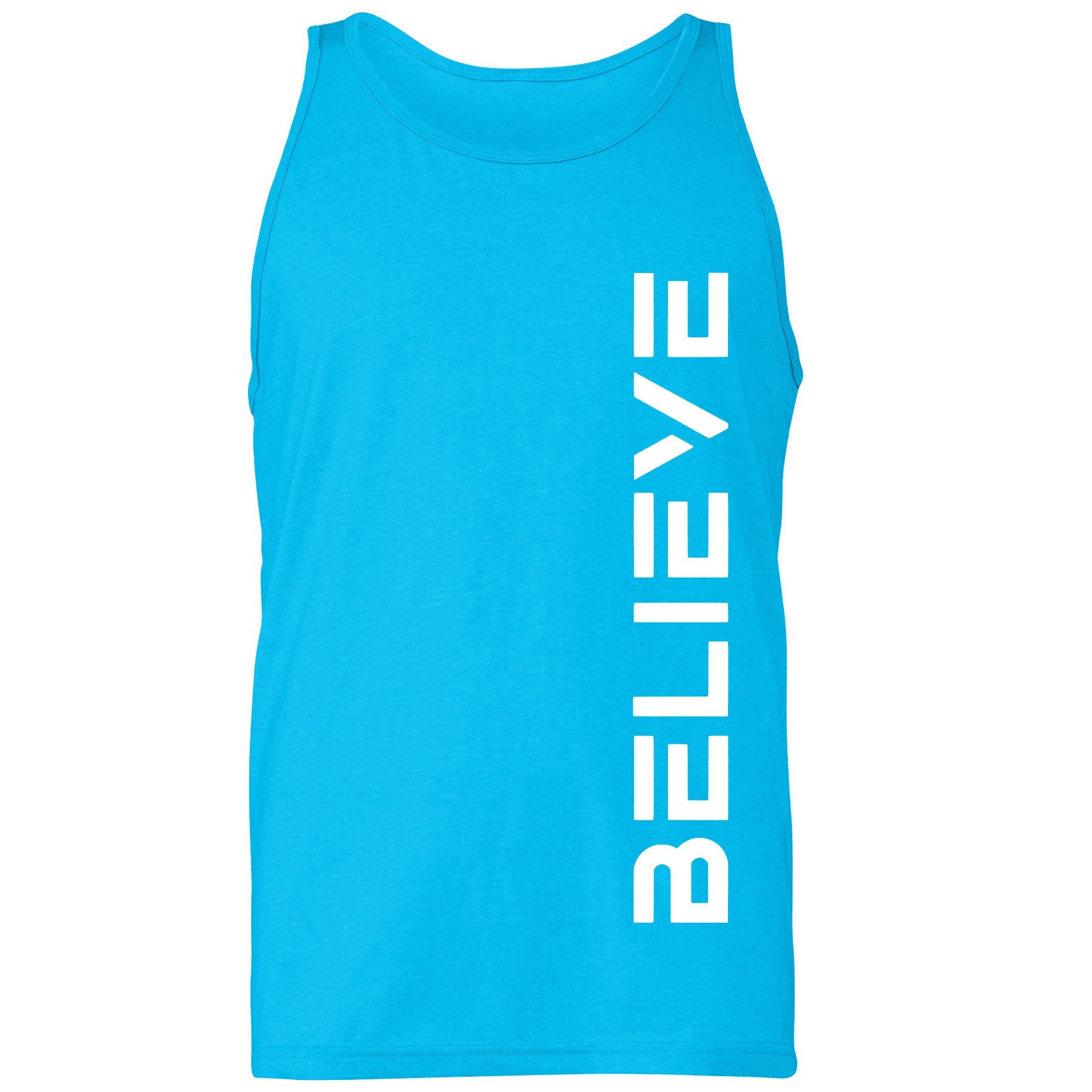 Believe Tanks Profyle District Unisex Small Neon Blue