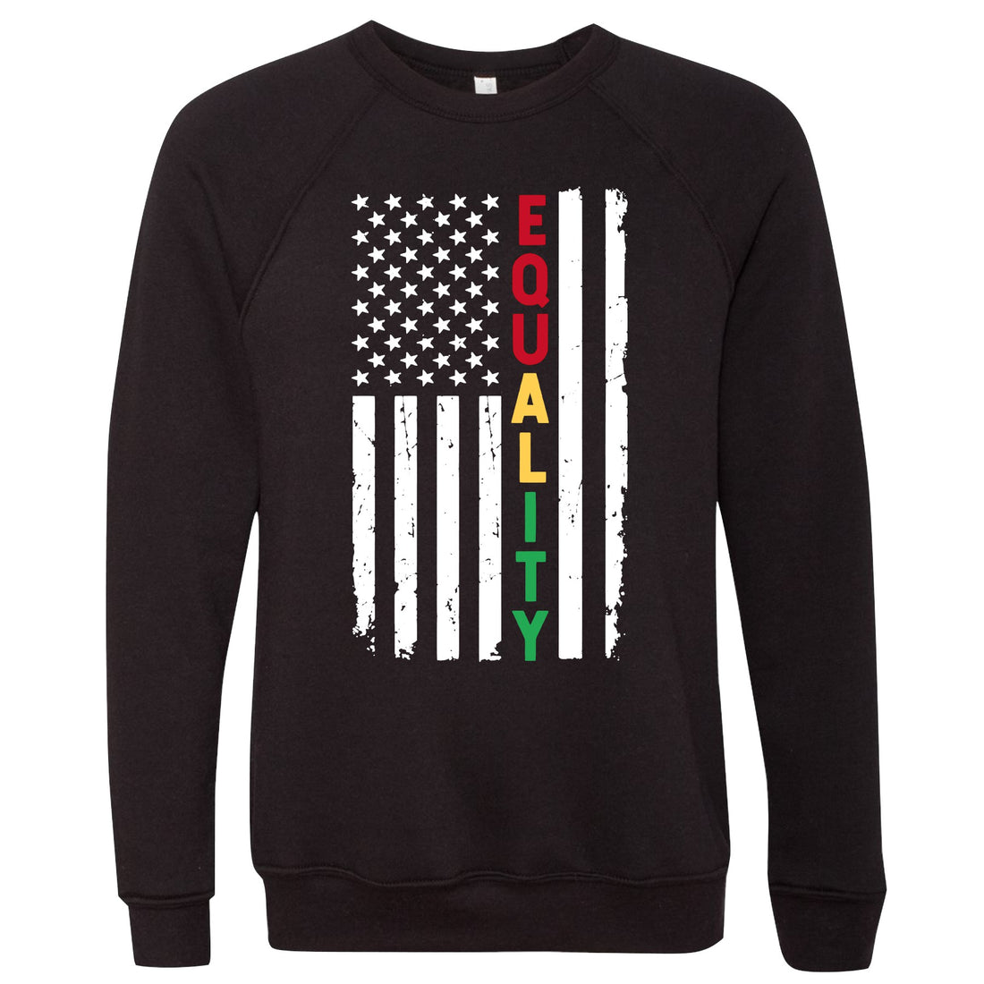 Profyle District - Equality Flag (Sweatshirt) - Sweatshirt - Black