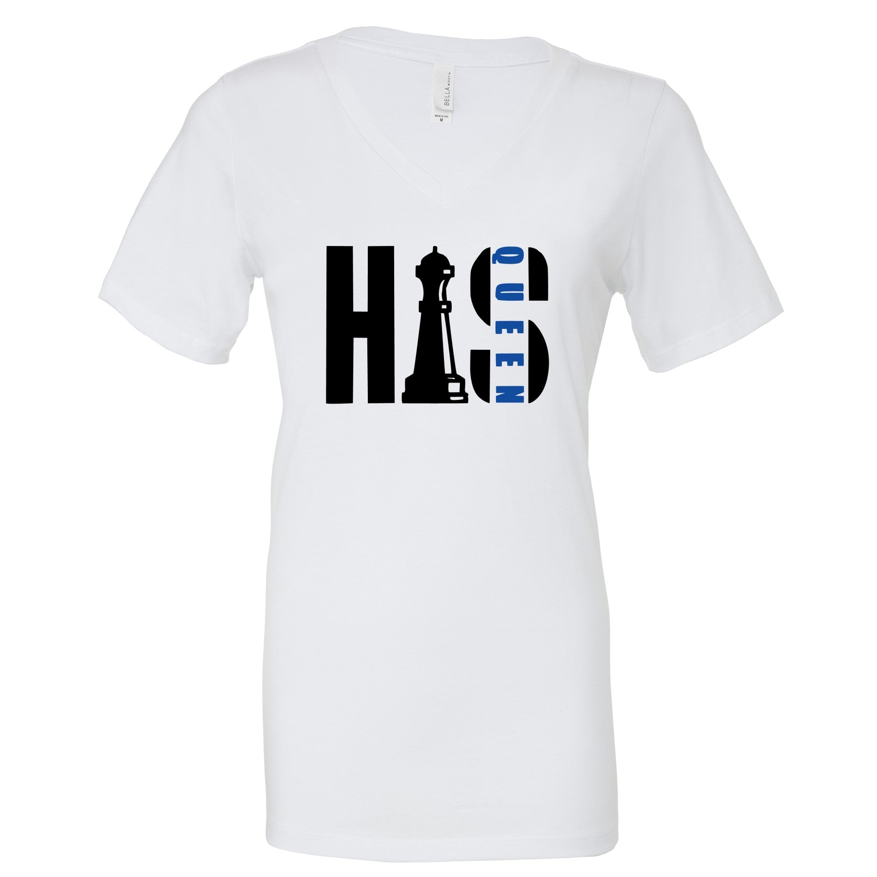 His Queen T-Shirts Profyle District Ladies Small White