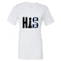 His Queen T-Shirts Profyle District Ladies Small White