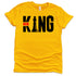 Her King T-Shirts Profyle District Unisex Small Gold