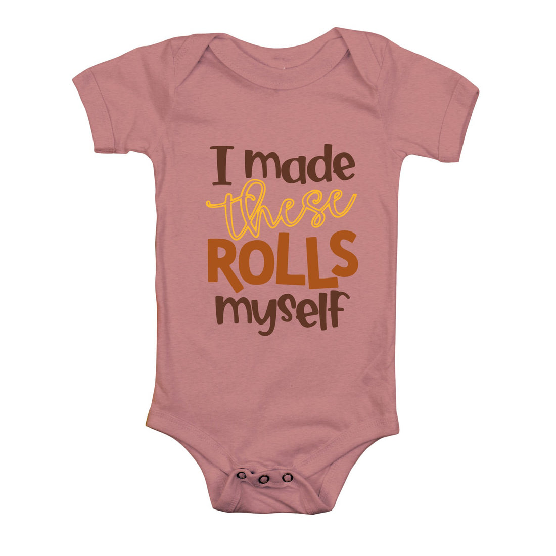 I Made These Rolls Myself (Infant) Youth T-Shirts Profyle District Infant 3-6M Heather Mauve