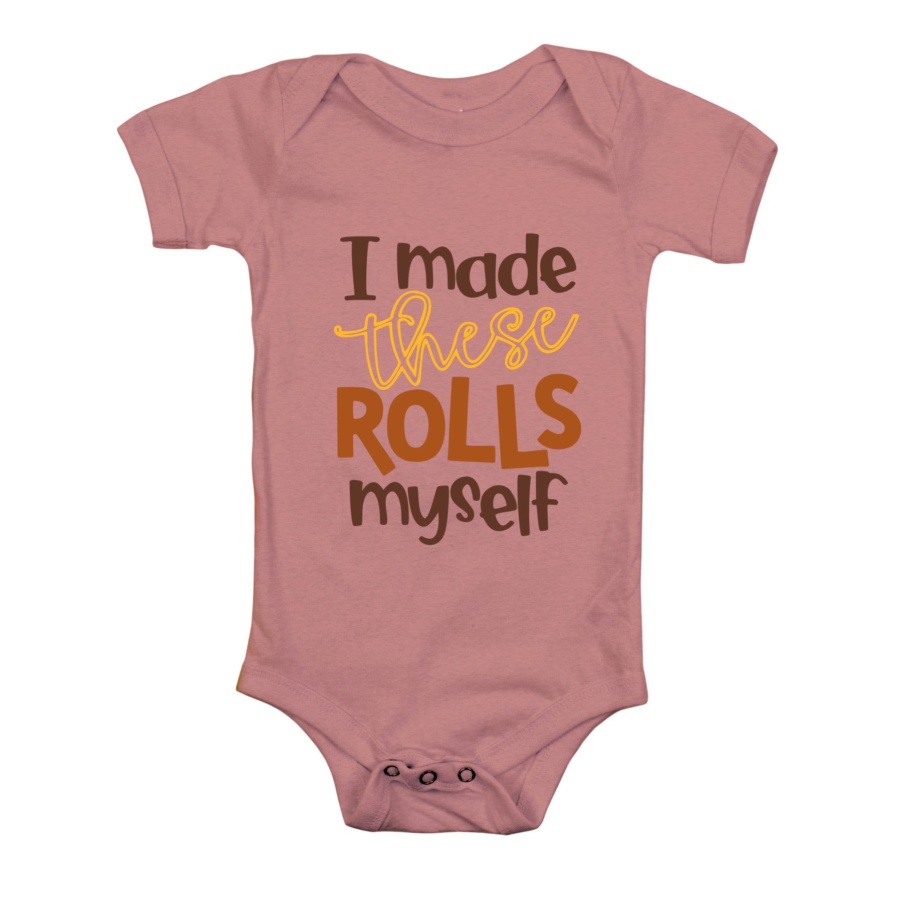 I Made These Rolls Myself (Infant) Youth T-Shirts Profyle District Infant 3-6M Heather Mauve