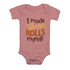 I Made These Rolls Myself (Infant) Youth T-Shirts Profyle District Infant 3-6M Heather Mauve