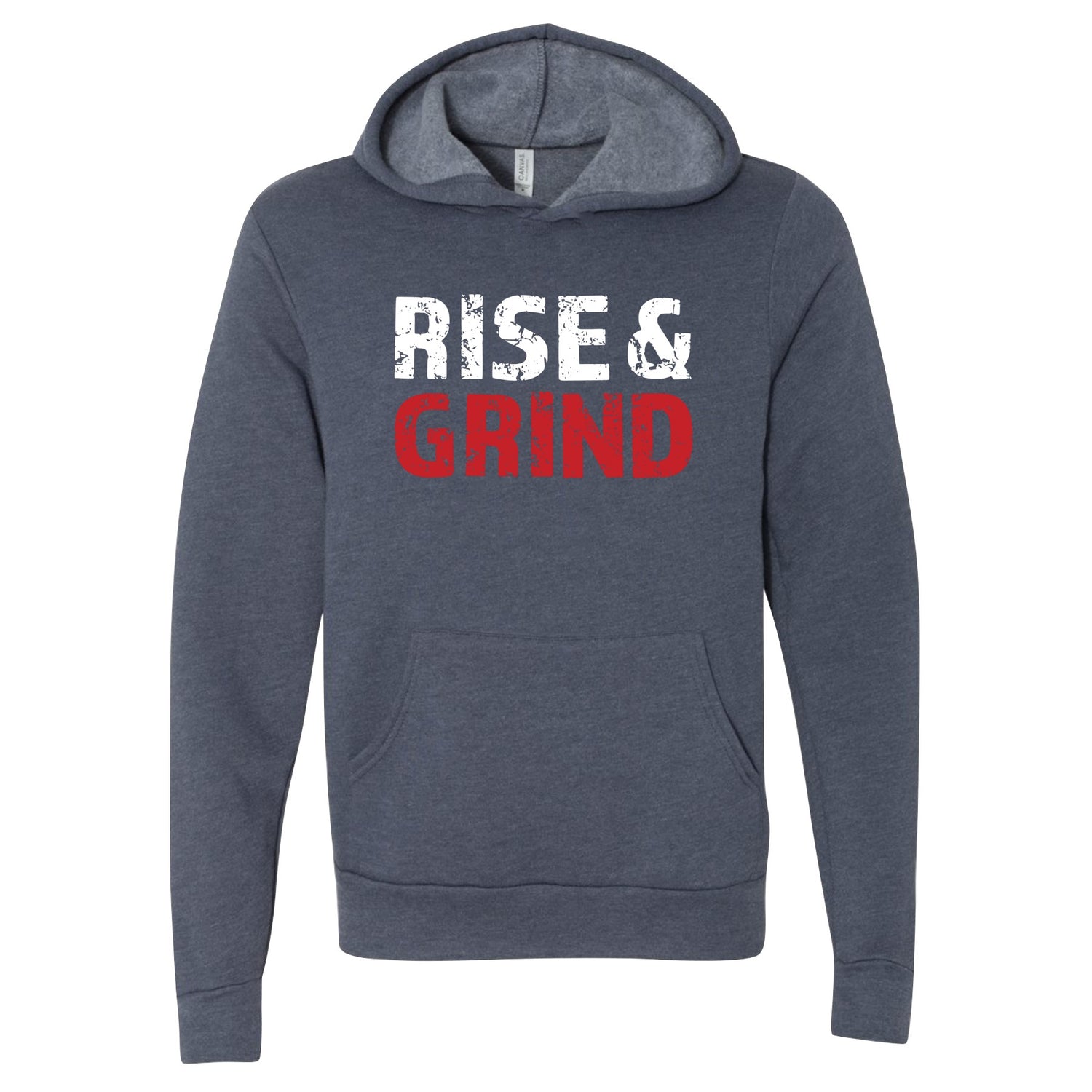 Rise &amp; Grind (Hoodie) Hoodie Profyle District Unisex Small Heather Navy