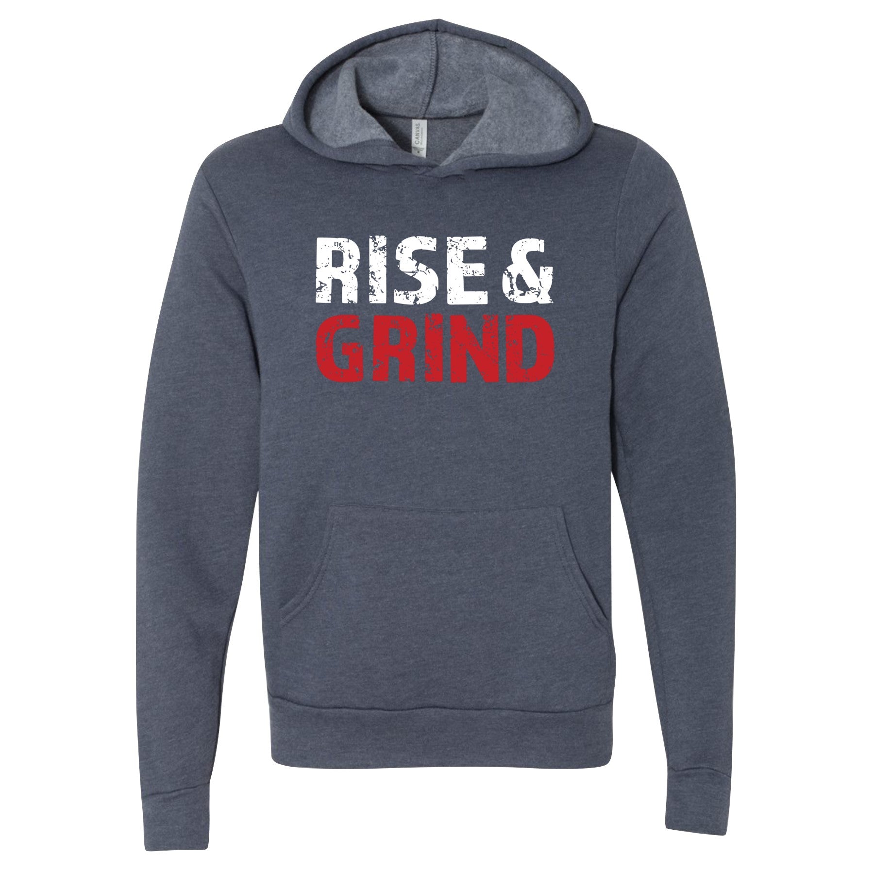 Rise &amp; Grind (Hoodie) Hoodie Profyle District Unisex Small Heather Navy