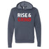 Rise & Grind (Hoodie) Hoodie Profyle District Unisex Small Heather Navy